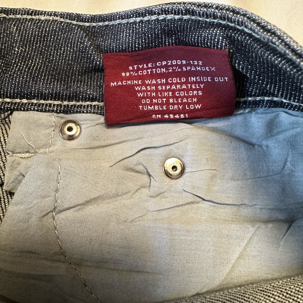 CHIQLE WOMAS DENIM BELL BOTTOMES W RHINESTONES ON BACK POCKETS SZ 11 - Picture 5 of 12